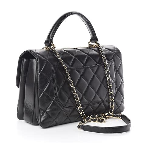 chanel lambskin quilted backpack black|Chanel lambskin medium flap bag.